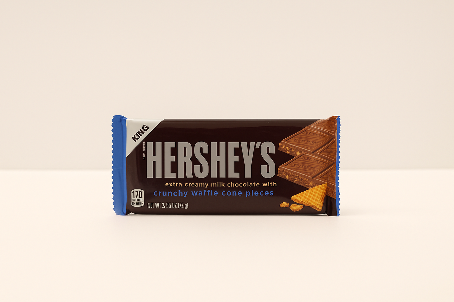 Hershey's Milk Chocolate with crunchy Waffle Cone pieces 71g