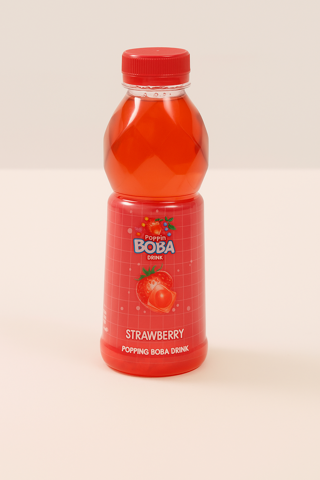 Popping Boba Drink Strawberry 500ml [Taiwan]