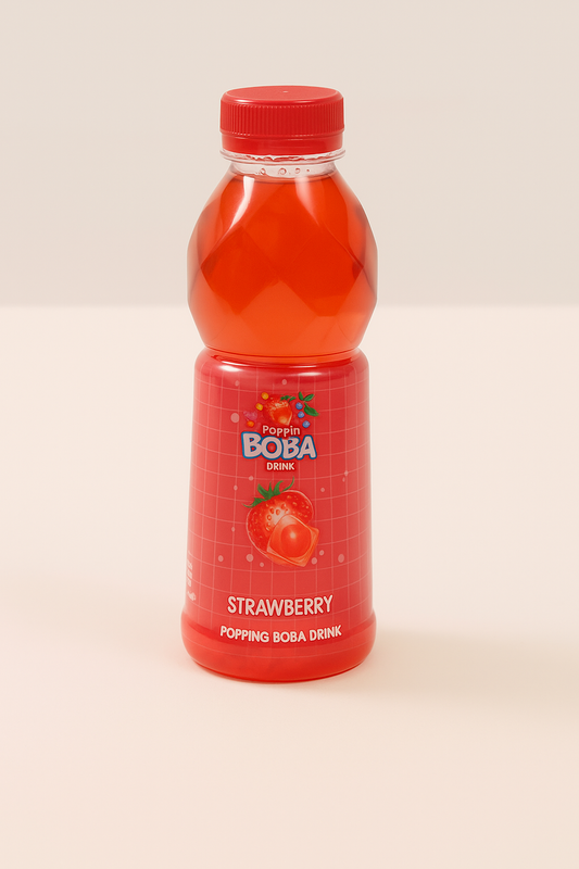Popping Boba Drink Strawberry 500ml [Taiwan]