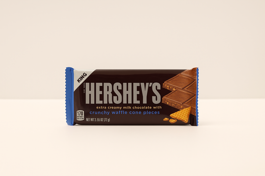 Hershey's Milk Chocolate with crunchy Waffle Cone pieces 71g
